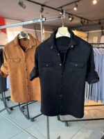 Süet Çıtçıtlı Gömlek