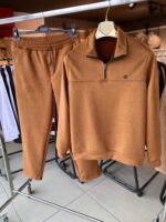 Calvin Klein Yarım Fermuarlı Süet Takım