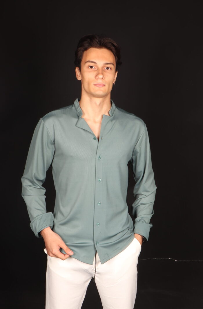 Z Yaka Uzun Kol Gömlek - Görsel 4