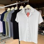 Apaş Yaka Keten Gömlek