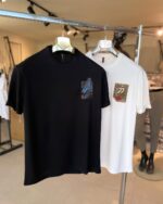 Siyah Beyaz Nakışlı Modal Kumaş