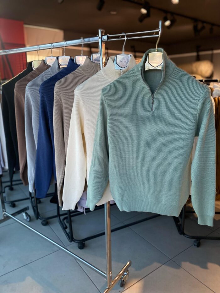 Zara Yarım Fermuar Triko - Görsel 2